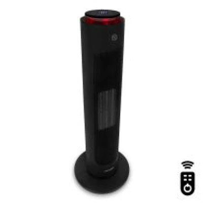 Luxurious electric tower fan heater - 2000W - WiFi - ceramic| Incl. Remote control