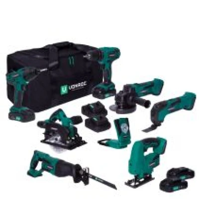 Tool set VPower 20V - 2.0Ah | Incl. 7 machines, 4 battery’s and 2 quick chargers