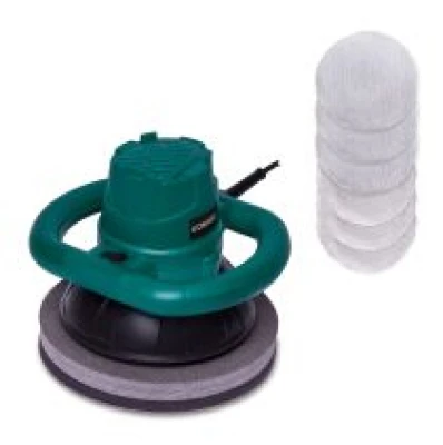Eccentric polishing machine 120W - 240mm | Incl. 6 polishing bonnets