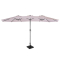 Parasol Iseo 460x270cm - Parasol Haut de Gamme - Beige | Pied 26 kg inclus