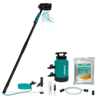 Hybrid Telescopic Wash Brush 7,50m and DI Water Filter | Complete Set 