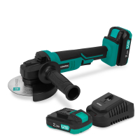 Cordless angle grinder - Ø125mm | Incl. 2x 2.0Ah battery and quick charger