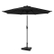 Parasol Recanati Ø300cm – Premium Haute Qualité parasol – anthracite/noir | Incl. Pied de parasol 20 kg