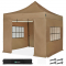 Tente de réception Premium Easy-Up - 3x3 m | Ensemble incl. parois latérales - Beige