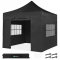 Tente de réception Premium Easy-Up - 3x3 m | Ensemble incl. parois latérales - Noir