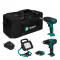 Pack outils sans fil Plate-forme de batteries 20V - 2.0Ah | 2 machines, 2 batteries et un chargeur rapide