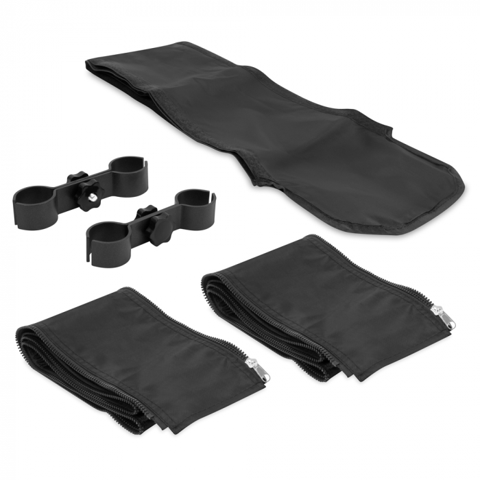 Kit de connexion pour tentes de réception – Reliez 2 tonnelles 3x4,5 m, étanche & robuste | Compatible VONROC PT502XX – Noir main product photo