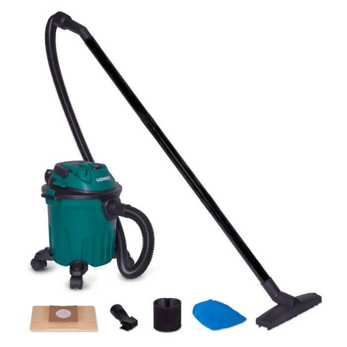 Aspirateur à Cendres Sans Fil 20V - Réservoir 12L - Filtre HEPA - Batterie 2.0Ah